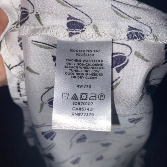 Ann Taylor XSP petite polyester blouse business attire - Picture 8 of 10